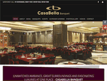 Tablet Screenshot of casabellabanquet.com